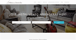 Desktop Screenshot of musicaadomicilio.com
